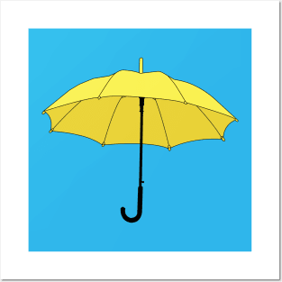 Yellow Umbrella Posters and Art